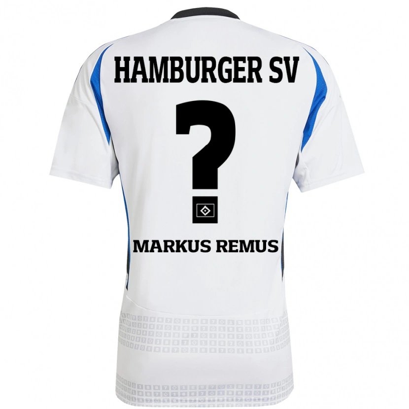 DanxenレディースMarkus Remus#0ホワイト ブルーホームシャツ2024/25ジャージーユニフォーム