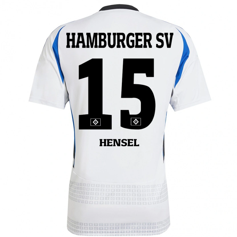 DanxenレディースJanoah Hensel#15ホワイト ブルーホームシャツ2024/25ジャージーユニフォーム