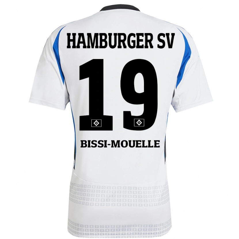 DanxenレディースJason Bissi-Mouelle#19ホワイト ブルーホームシャツ2024/25ジャージーユニフォーム