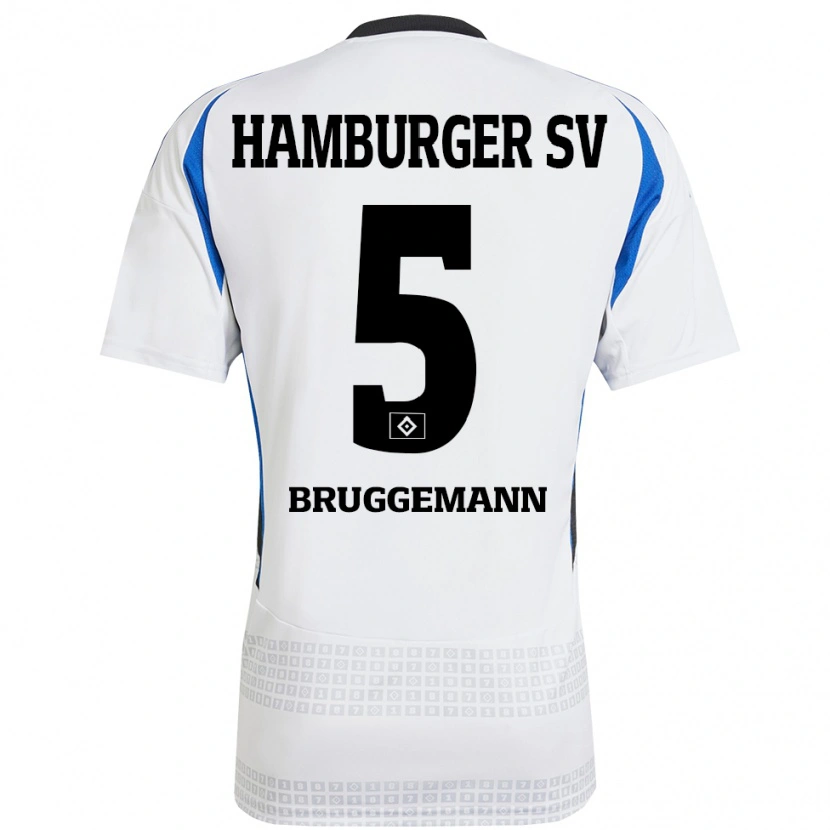 DanxenレディースNina Brüggemann#5ホワイト ブルーホームシャツ2024/25ジャージーユニフォーム