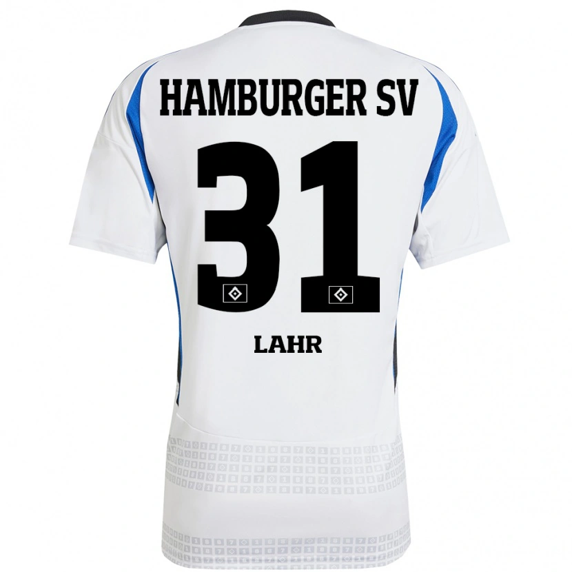 DanxenレディースJobina Lahr#31ホワイト ブルーホームシャツ2024/25ジャージーユニフォーム