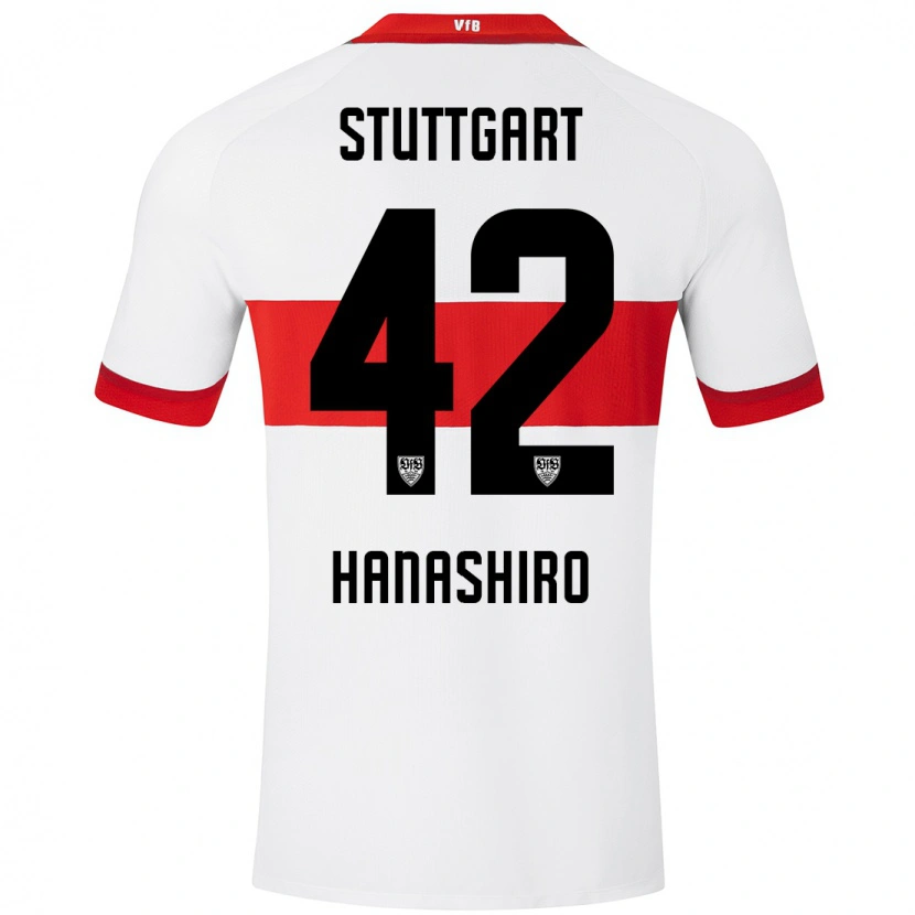 Danxenレディース花城琳斗#42白 赤ホームシャツ2024/25ジャージーユニフォーム