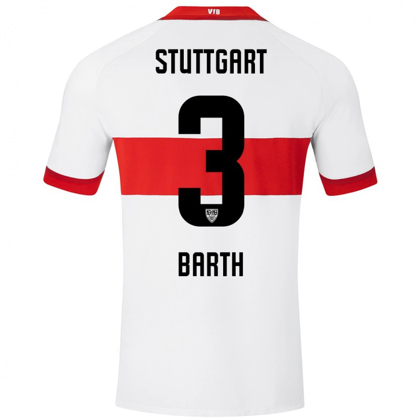DanxenレディースLara Barth#3白 赤ホームシャツ2024/25ジャージーユニフォーム