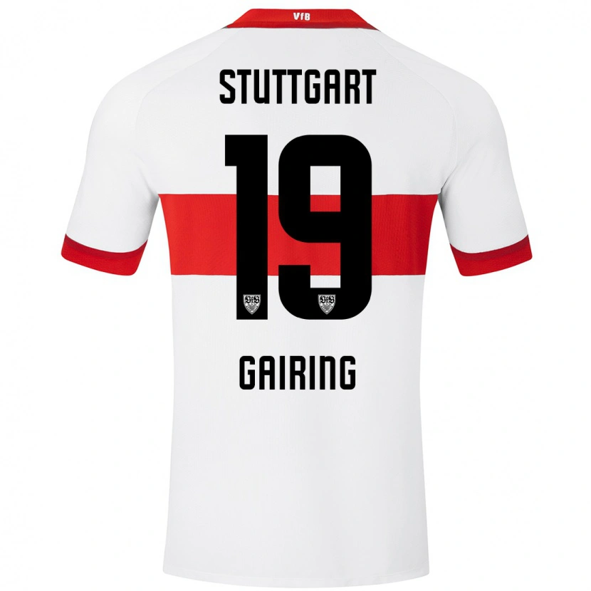 DanxenレディースSophie Gairing#19白 赤ホームシャツ2024/25ジャージーユニフォーム