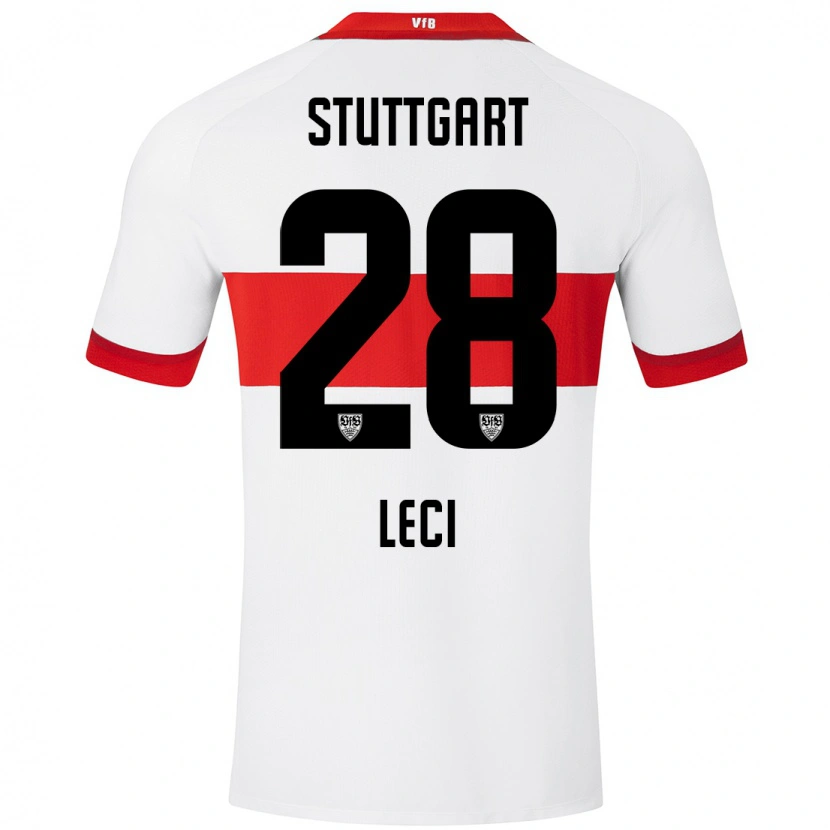 DanxenレディースBesarta Leci#28白 赤ホームシャツ2024/25ジャージーユニフォーム
