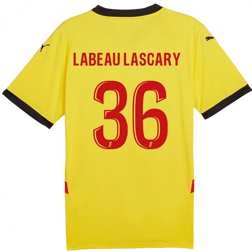 DanxenレディースRémy Labeau Lascary#36黄 赤ホームシャツ2024/25ジャージーユニフォーム