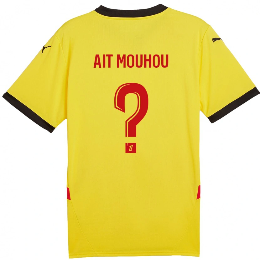 DanxenレディースNassim Ait Mouhou#0黄 赤ホームシャツ2024/25ジャージーユニフォーム