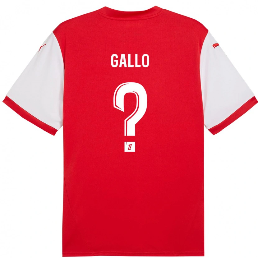 DanxenレディースNoan Gallo#0赤 白ホームシャツ2024/25ジャージーユニフォーム