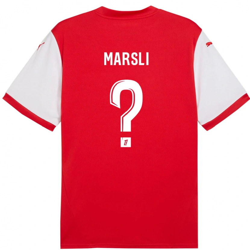 DanxenレディースAdam Marsli#0赤 白ホームシャツ2024/25ジャージーユニフォーム