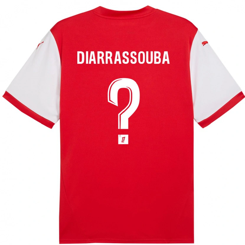 DanxenレディースTidiane Diarrassouba#0赤 白ホームシャツ2024/25ジャージーユニフォーム