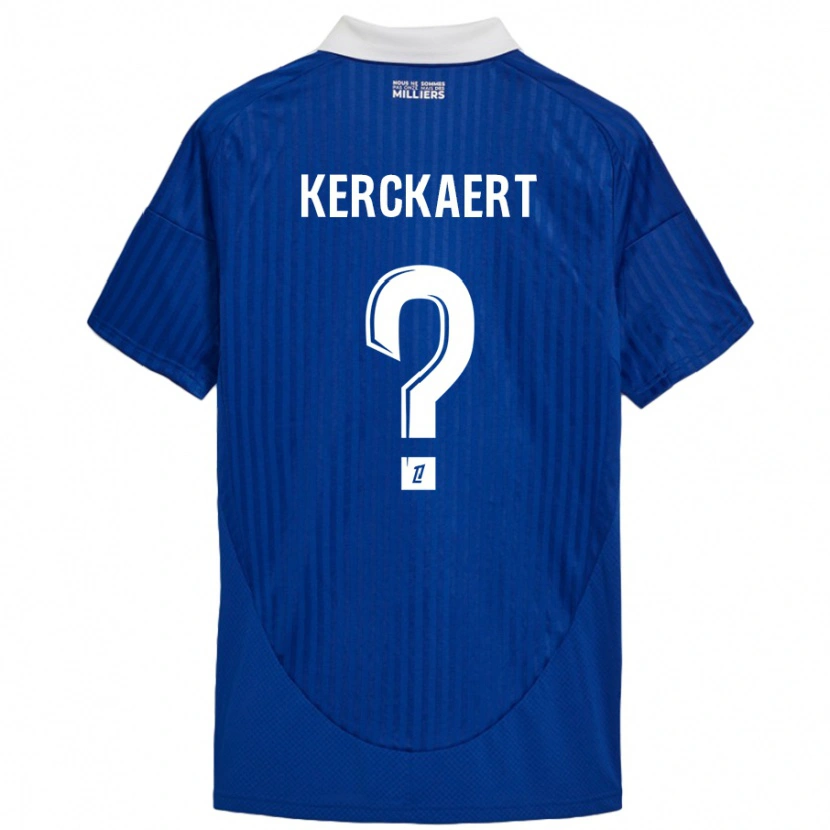 DanxenレディースGabriel Kerckaert#0ブルーホワイトホームシャツ2024/25ジャージーユニフォーム