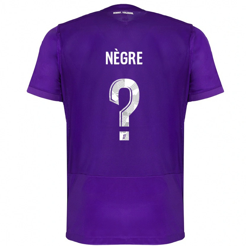 DanxenレディースThibo Nègre#0紫 白ホームシャツ2024/25ジャージーユニフォーム
