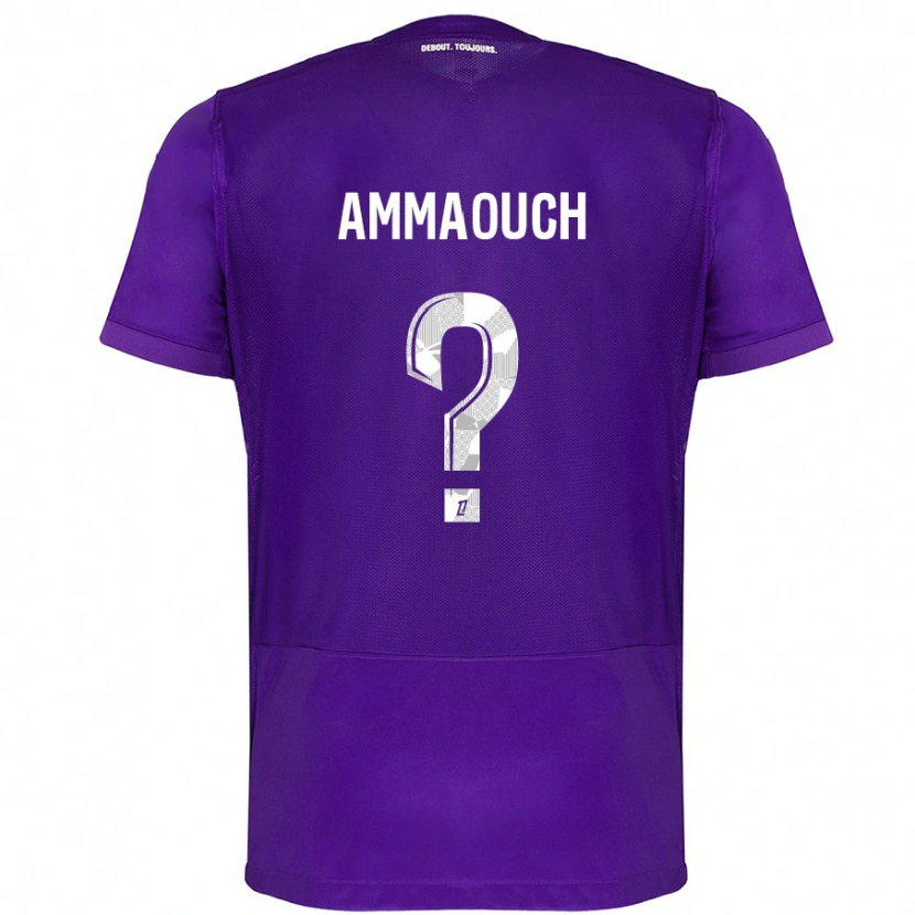 DanxenレディースAymen Ammaouch#0紫 白ホームシャツ2024/25ジャージーユニフォーム