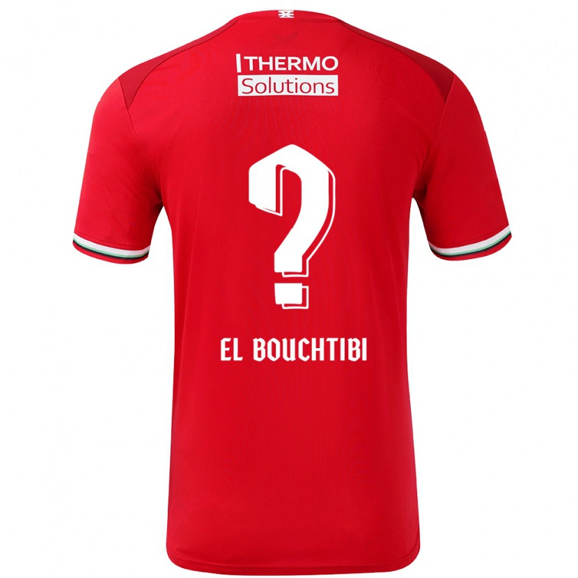 DanxenレディースIlias El Bouchtibi#0赤 白ホームシャツ2024/25ジャージーユニフォーム