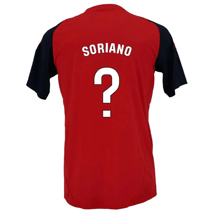 DanxenレディースAdrián Soriano#0赤黒ホームシャツ2024/25ジャージーユニフォーム