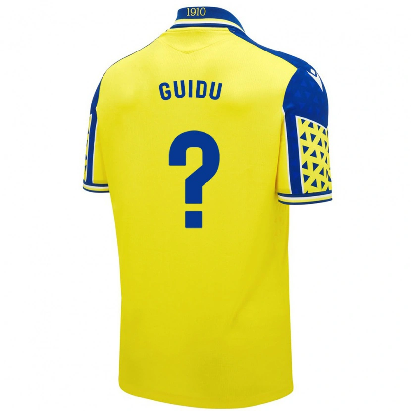 DanxenレディースMassi Guidu#0黄 青ホームシャツ2024/25ジャージーユニフォーム