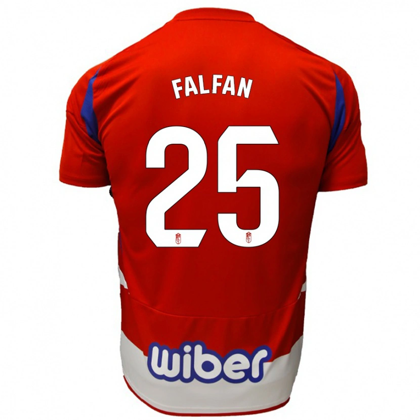 DanxenレディースDaiana Falfán#25赤 白 青ホームシャツ2024/25ジャージーユニフォーム
