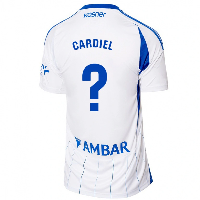 DanxenレディースManu Cardiel#0赤 白ホームシャツ2024/25ジャージーユニフォーム