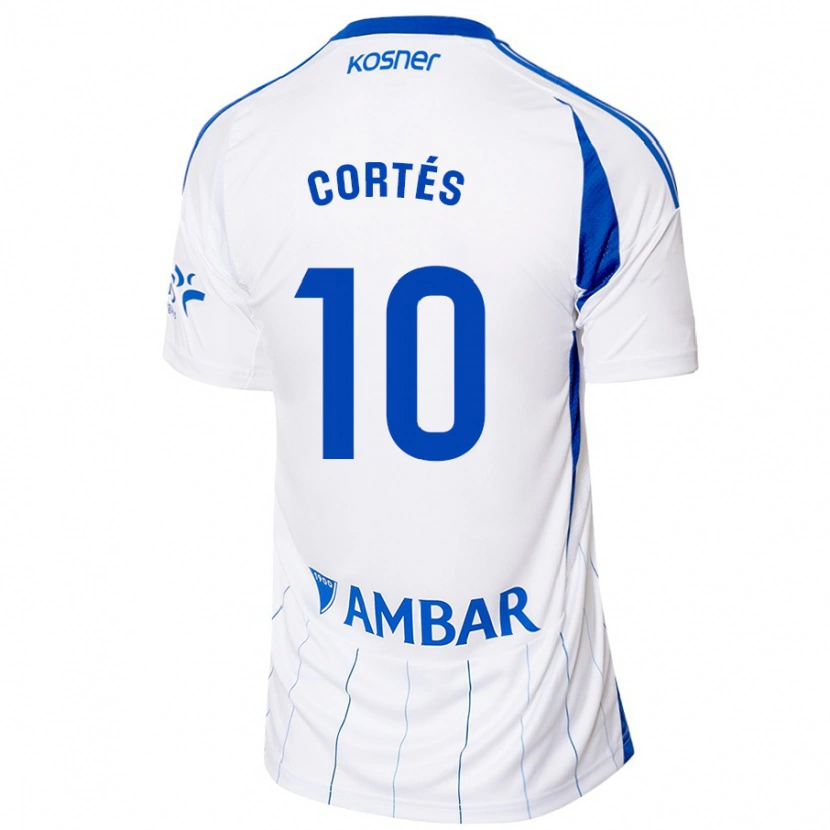 DanxenレディースPablo Cortés#10赤 白ホームシャツ2024/25ジャージーユニフォーム