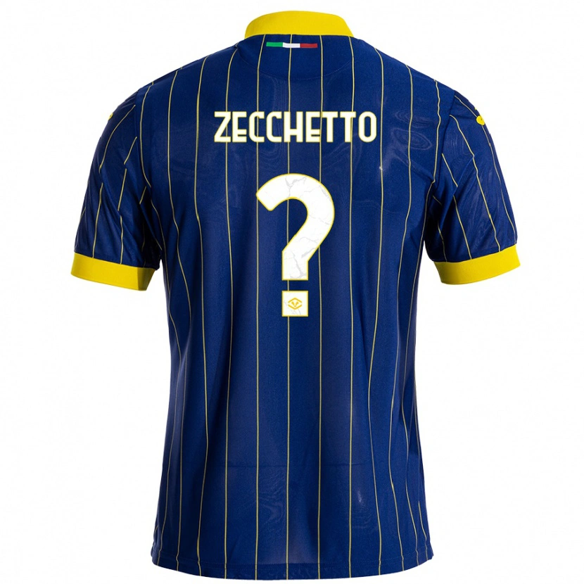 DanxenレディースLeonardo Zecchetto#0青 黄ホームシャツ2024/25ジャージーユニフォーム