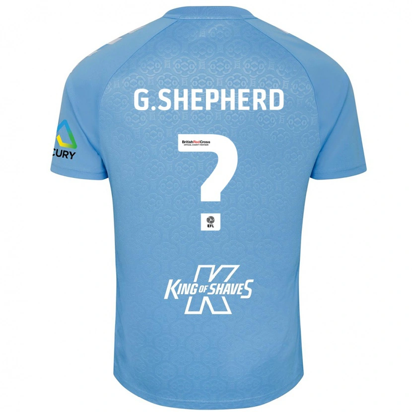 DanxenレディースGeorge Shepherd#0ブルーホワイトホームシャツ2024/25ジャージーユニフォーム
