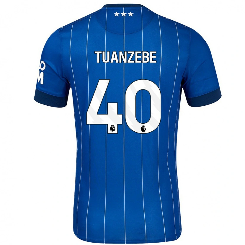 Danxenレディースアクセル・トゥアンゼベ#40ネイビーブルーホームシャツ2024/25ジャージーユニフォーム