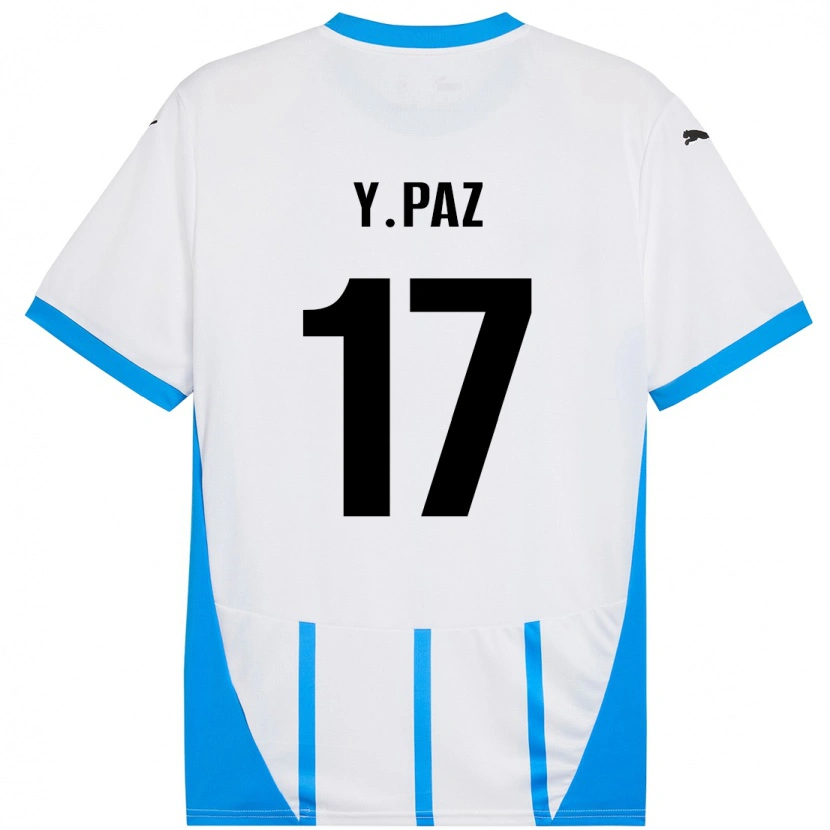 Danxenレディースジェッフェルソン・パス#17ホワイト ブルーアウェイシャツ2024/25ジャージーユニフォーム