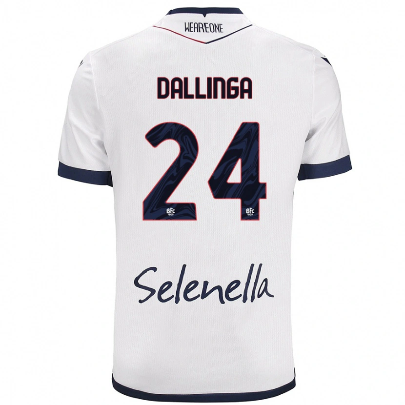 Danxenレディースタイス・ダリンガ#24ホワイト ロイヤルブルーアウェイシャツ2024/25ジャージーユニフォーム