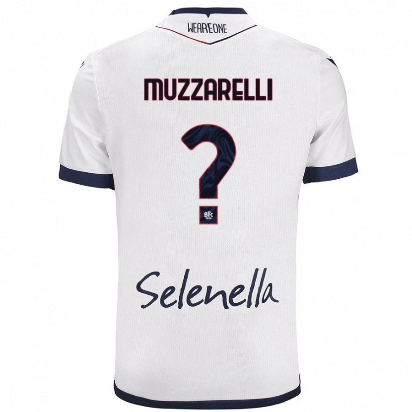 DanxenレディースLorenzo Muzzarelli#0ホワイト ロイヤルブルーアウェイシャツ2024/25ジャージーユニフォーム