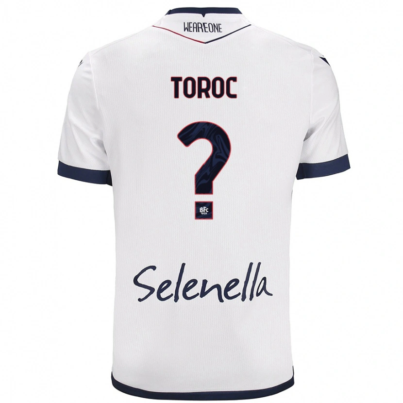DanxenレディースAndrei Toroc#0ホワイト ロイヤルブルーアウェイシャツ2024/25ジャージーユニフォーム