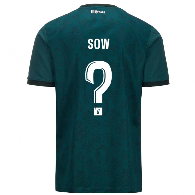 DanxenレディースAbdoulaye Sow#0ダークグリーンアウェイシャツ2024/25ジャージーユニフォーム