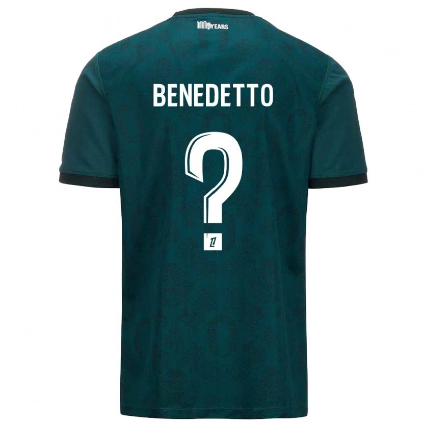 DanxenレディースAntéo Benedetto#0ダークグリーンアウェイシャツ2024/25ジャージーユニフォーム