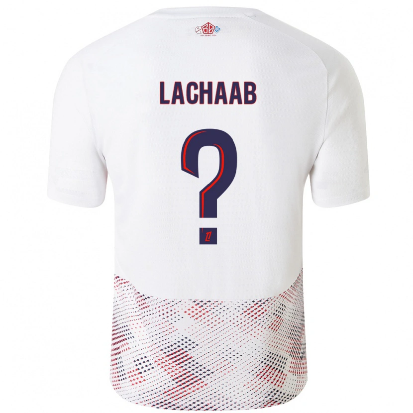 DanxenレディースYounes Lachaab#0ホワイト ロイヤルブルーアウェイシャツ2024/25ジャージーユニフォーム