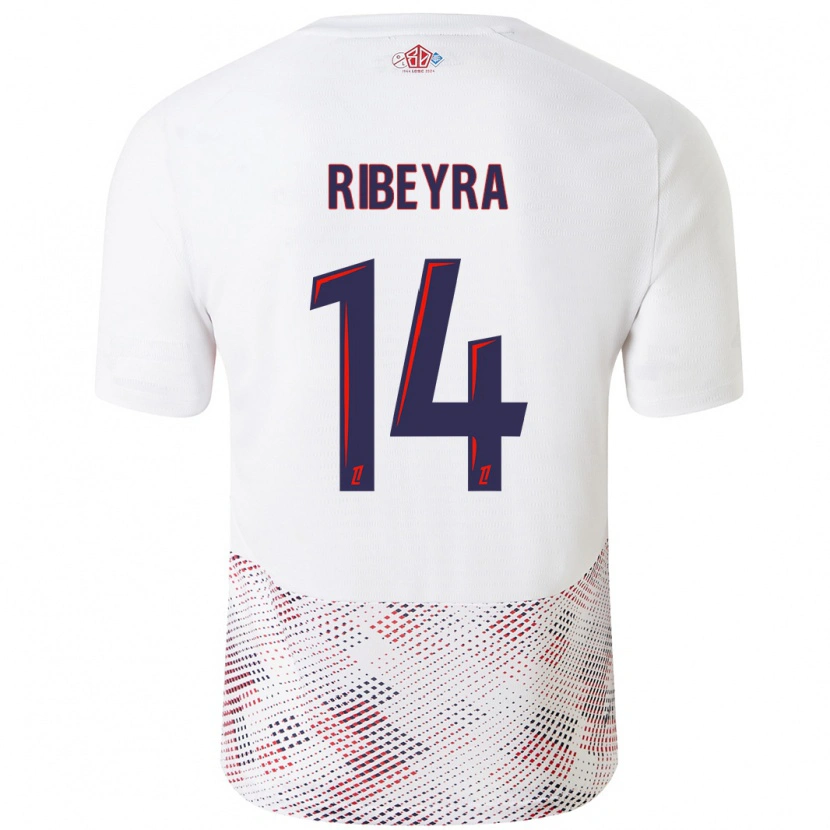 DanxenレディースAnaïs Ribeyra#14ホワイト ロイヤルブルーアウェイシャツ2024/25ジャージーユニフォーム