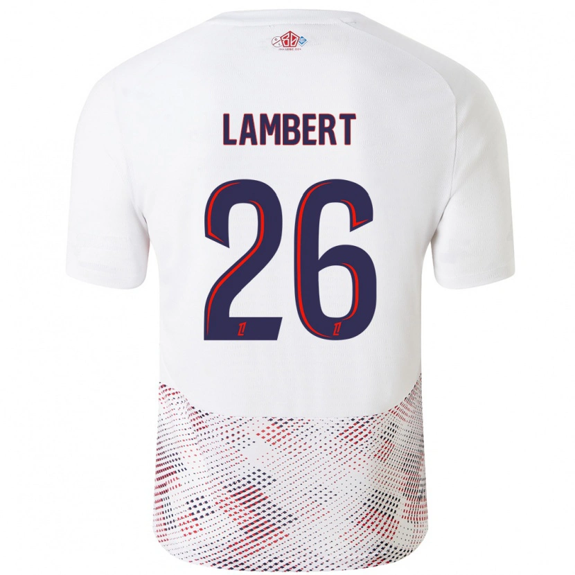 DanxenレディースAnaïs Lambert#26ホワイト ロイヤルブルーアウェイシャツ2024/25ジャージーユニフォーム