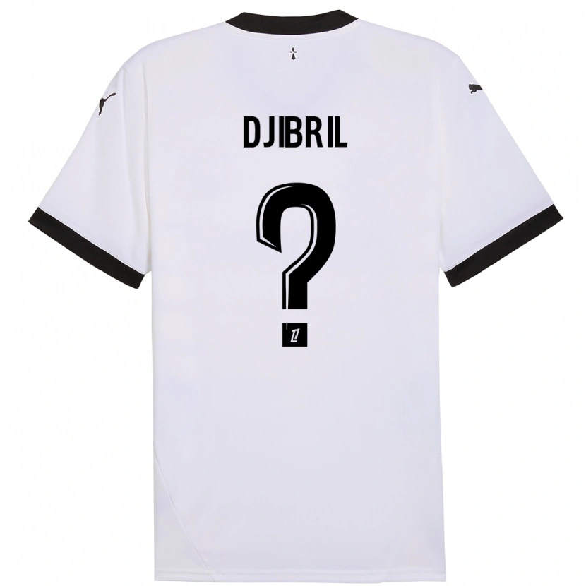 DanxenレディースDjibril Diallo#0白 黒アウェイシャツ2024/25ジャージーユニフォーム