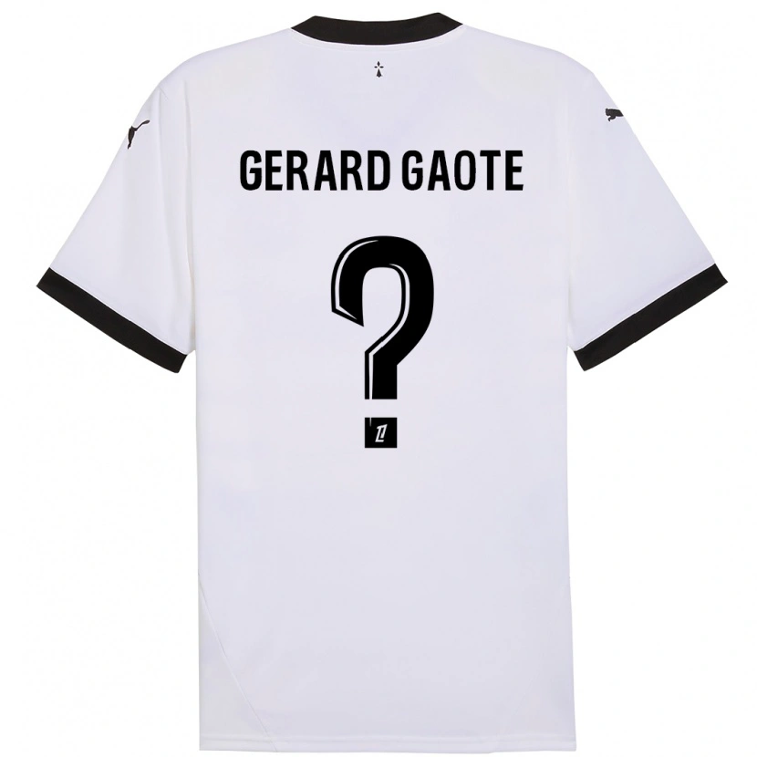 DanxenレディースSteven Gerard Gaote#0白 黒アウェイシャツ2024/25ジャージーユニフォーム