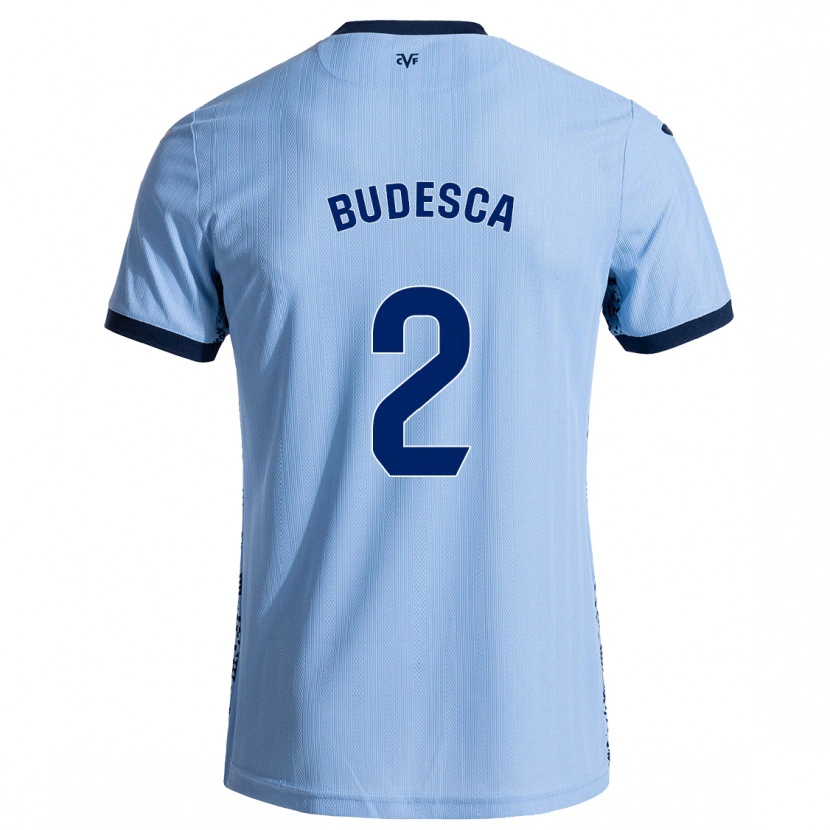 DanxenレディースDaniel Budesca#2スカイブルーアウェイシャツ2024/25ジャージーユニフォーム
