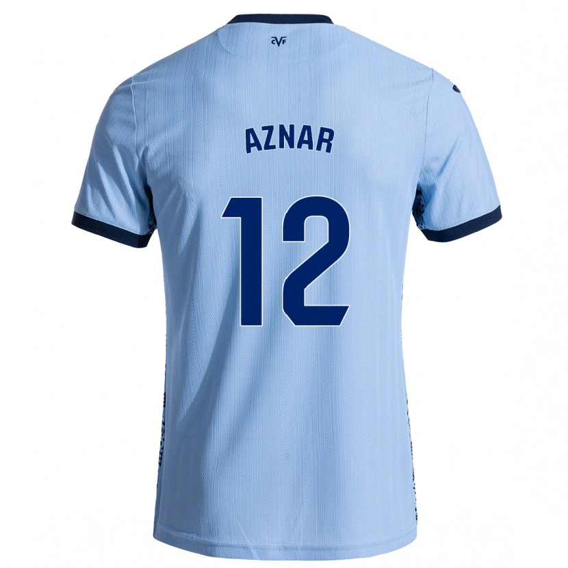 DanxenレディースJavi Aznar#12スカイブルーアウェイシャツ2024/25ジャージーユニフォーム