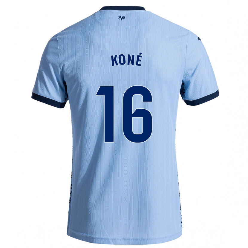 DanxenレディースAyouba Koné#16スカイブルーアウェイシャツ2024/25ジャージーユニフォーム