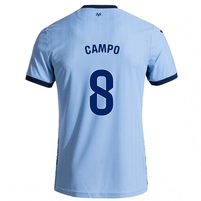 DanxenレディースAinoa Campo#8スカイブルーアウェイシャツ2024/25ジャージーユニフォーム