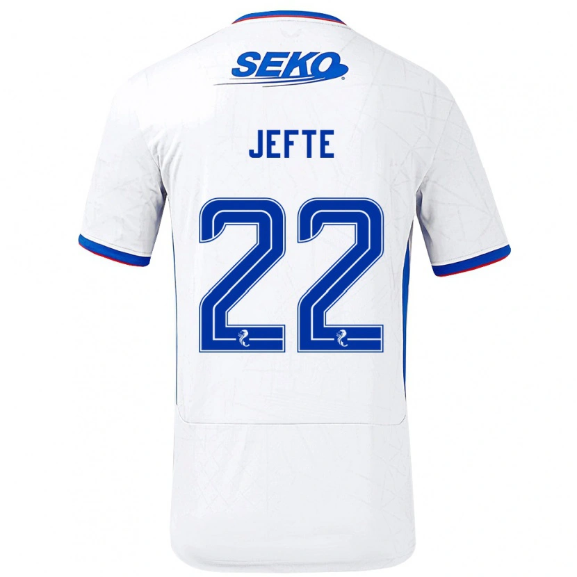Danxenレディースジェフテ#22ホワイト ブルーアウェイシャツ2024/25ジャージーユニフォーム