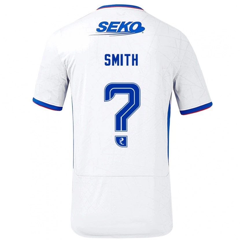 DanxenレディースAlexander Smith#0ホワイト ブルーアウェイシャツ2024/25ジャージーユニフォーム