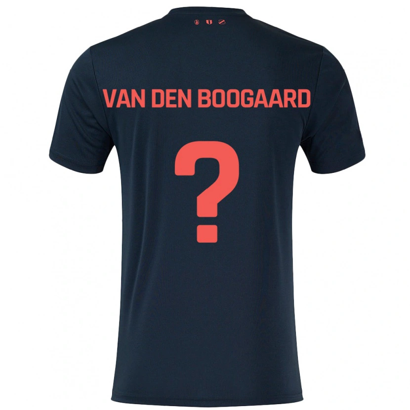 DanxenレディースBrian Van Den Boogaard#0黒 赤アウェイシャツ2024/25ジャージーユニフォーム