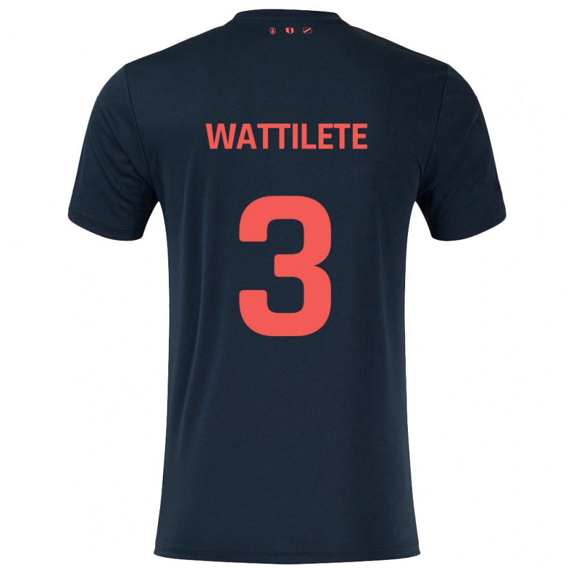 DanxenレディースJulia Wattilete#3黒 赤アウェイシャツ2024/25ジャージーユニフォーム