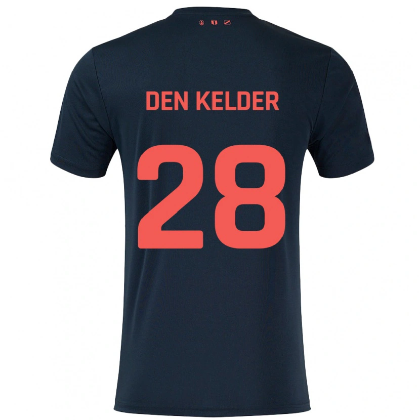 DanxenレディースGera Op Den Kelder#28黒 赤アウェイシャツ2024/25ジャージーユニフォーム