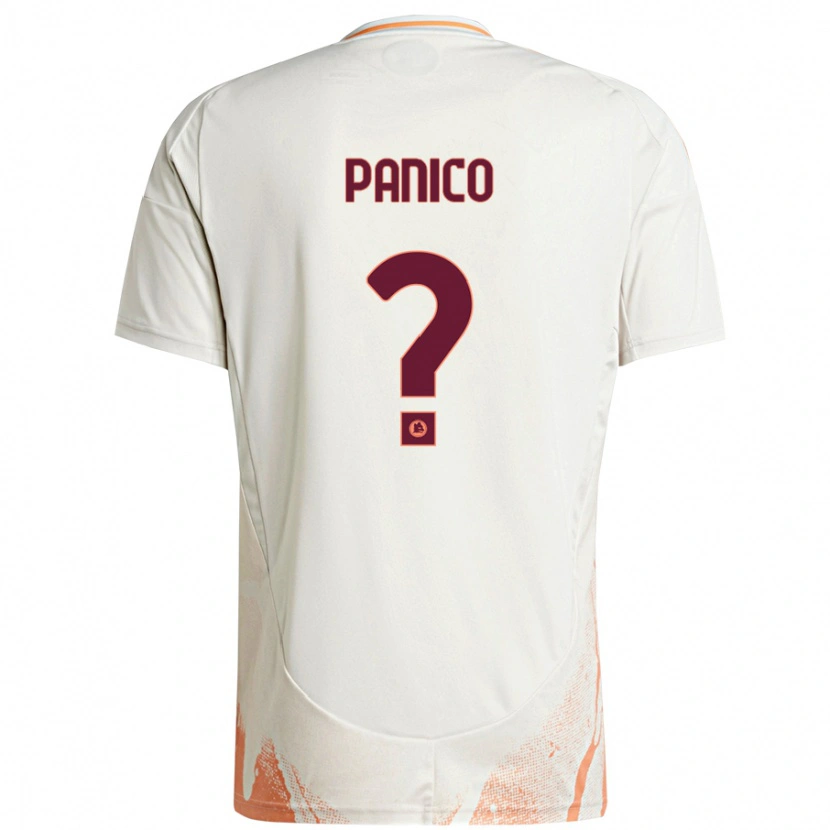 DanxenレディースFrancesco Panico#0クリーム ホワイト オレンジアウェイシャツ2024/25ジャージーユニフォーム