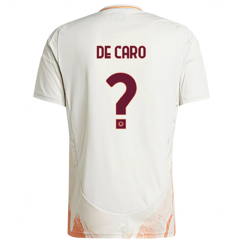 DanxenレディースLorenzo De Caro#0クリーム ホワイト オレンジアウェイシャツ2024/25ジャージーユニフォーム