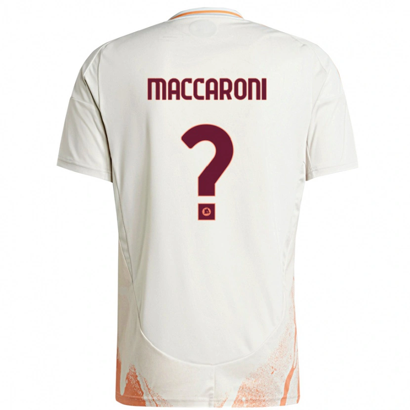 DanxenレディースValerio Maccaroni#0クリーム ホワイト オレンジアウェイシャツ2024/25ジャージーユニフォーム