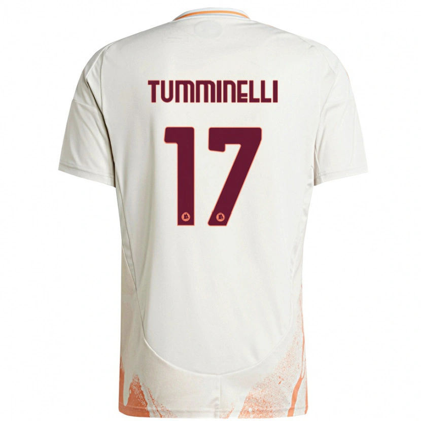 DanxenレディースGianmarco Tumminelli#17クリーム ホワイト オレンジアウェイシャツ2024/25ジャージーユニフォーム